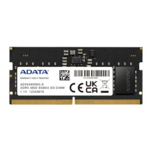 MEMORIA RAM PARA LAPTOP 8GB ADATA AD5S48008G-S DDR5 4800MHZ CL40 1.1V