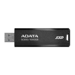 HD SOLIDO EXTERNO 1TB ADATA USB 3.2 GEN 2 550 MB/S LECTURA 500 MB/S ESCRITURA SC610-1000G-CBK/RD