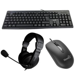 TECLADO ,MOUSE Y HEADSET NOVA USB KB5982U0001C
