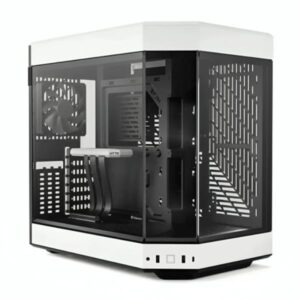 CASE GAMING HYTE Y60 MID TOWER  VENTILADORES 3 DE 120MM CON VIDRIO FRONTAL, LATERAL Y ESQUINA CS-HYTE-Y60-BW