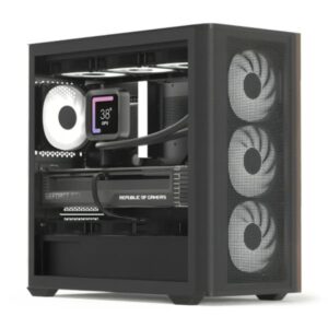 CASE GAMING RGB AEROCOOL D301A MINI TOWER VENTILADORES 4 DE 120MM CON VIDRIO LATERAL Y MALLA FRONTAL D301A-G-BK-V2