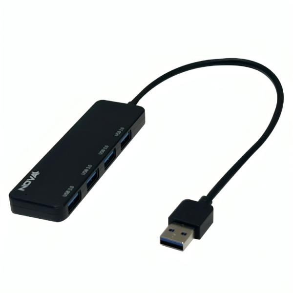 HUB NOVA AHB1S340001C 4 EN 1 USB-A 3.0 4 PUERTOS USB-A 3.0 MICRO 5V 5GBPS