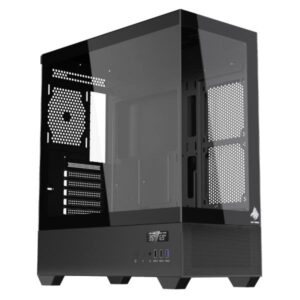 CASE EAGLE WARRIOR CG01TZRA001 MID TOWER SIN VENTILACION INCLUIDA CON VIDRIO TEMPLADO FRONTAL Y LATERAL SIN FUENTE