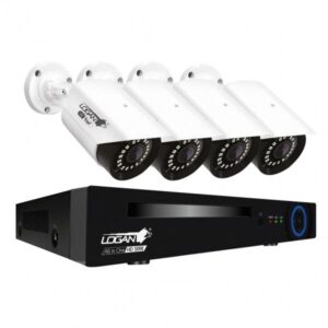CAMARA DE SEGURIDAD KIT LOGAN 4 CANALES 4 CAMARAS LX4FNR-4T5BBCR