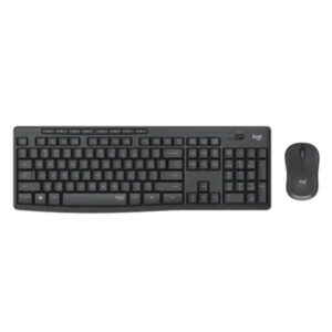 TECLADO Y MOUSE LOGITECH MK295 SILENT COMBO MEMBRANA INALÁMBRICO 2.4 GHZ ESPAÑOL 920-009792 NEGRO