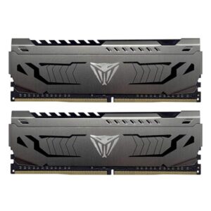 MEMORIA RAM PC 8GB (2×4GB) PATRIOT VIPER 4 STEEL DDR4 3200MHz CL16 1.35V PVS48G320C6K V4S GRIS