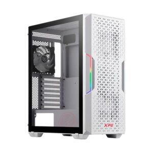 CASE GAMING RGB ADATA XPG STARKER AIR MID TOWER VENTILADORES 2 DE 120MM Y MALLA FRONTAL STARKERAIR-WHCWW BLANCO