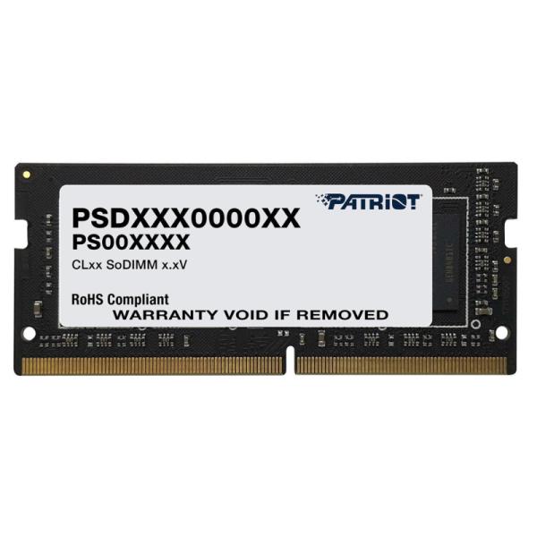 MEMORIA RAM PARA LAPTOP 16GB PATRIOT PSD516G560081S SL DDR5 5600MHZ CL46 1.1V NEGRO