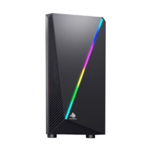 CASE GAMING RGB EAGLE WARRIOR CG05AARA001C H430 MID TOWER SIN VENTILACIÓN INCLUIDA CON VIDRIO FRONTAL Y LATERAL Y TIRA RGB NEGRO
