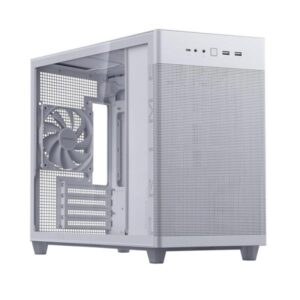 CASE ASUS PRIME AP201 MINI TOWER SIN VENTILACIÓN INCLUIDA CON MALLA LATERAL Y FRONTAL 90DC00G3-B38000 BLANCO
