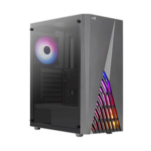 CASE GAMING RGB AEROCOOL DELTA G-BK-V2 MID TOWER VENTILADORES 4 DE 120MM CON VIDRIO LATERAL  ACCM-PV45043.11 NEGRO