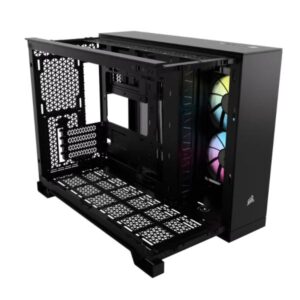 CASE GAMING RGB CORSAIR iCUE LINK 2500X MID TOWER VENTILADORES 2 DE 120MM CON VIDRIO LATERAL Y FRONTAL CC-9011267-WW NEGRO