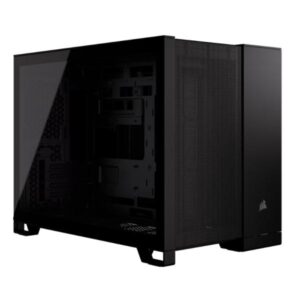 CASE GAMING CORSAIR 2500D AIRFLOW MINI TOWER SIN VENTILACIÓN INCLUIDA  CON VIDRIO LATERAL Y MALLA FRONTAL CC-9011263-WW NEGRO