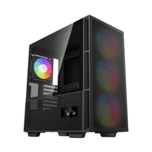 CASE GAMING RGB DEEPCOOL CH560 DIGITAL MID TOWER 3 VENTILADORES DE 140MM Y 1 DE 120MM CON VIDRIO LATERAL Y MALLA FRONTAL R-CH560-BKAPE4D-G1 NEGRO
