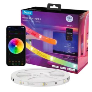 LUCES GOVEE H612A BASIC WIFI RGBIC + BLUETOOTH LED STRIP WITH PROTECTIVE COATING 5 METROS H612AAD110M