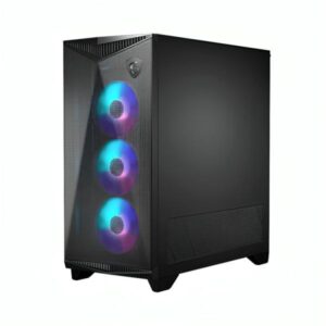 CASE GAMING RGB MSI MPG GUNGNIR 300R AIRFLOW MID TOWER VENTILADORES 4 DE 120MM 306-7G21R21-W57 NEGRO NEGRO