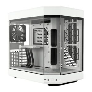 CASE GAMING HYTE Y60 MID TOWER VENTILADORES 3 DE 120MM CON VIDRIO FRONTAL, LATERAL Y ESQUINA CS-HYTE-Y60-WW BLANCO