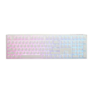 TECLADO GAMING RGB DUCKY ONE 3 MECÁNICO USB-C ESPAÑOL SWITCH AZUL DKON2108ST-CESPDPWWWSC1 BLANCO