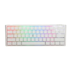TECLADO GAMING RGB DUCKY ONE 3 MINI MECANICO USB-C ESPAÑOL SWITCH ROJO SILENCIOSO  DKON2161ST-SESPDPWWWSC1 BLANCO
