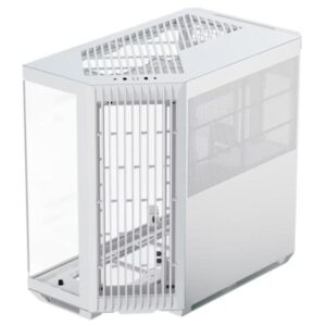 CASE APNX V1-WT-V1 MID TOWER SIN VENTILACIÓN INCLUIDA CON VIDRIO LATERAL Y MALLA FRONTAL ANGULADA APCM-VI01003.21 BLANCO