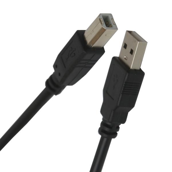 CABLE DE ALIMENTACIÓN PARA IMPRESORAS NOVA FAD30118002C USB-A 2.0 A USB-B 1.8M NEGRO