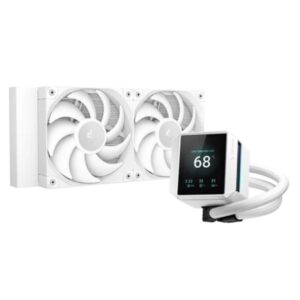 ENFRIAMIENTO LIQUIDO RGB DEEPCOOL MYSTIQUE 240 WH ARGB AIO 240MM R-LX240-WHDSNMCP-G-1 BLANCO