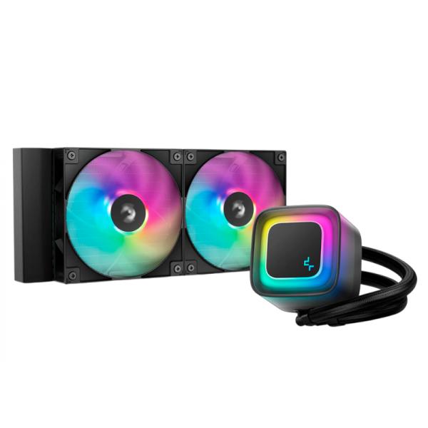 ENFRIAMIENTO LIQUIDO RGB DEEPCOOL LE240 V2 AIO 240MM R-LE240-BKAMMC-G-2 NEGRO