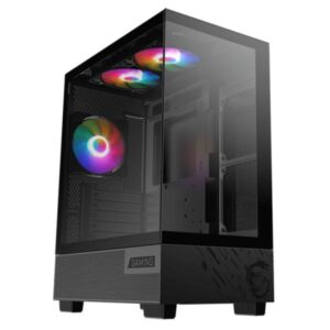 CASE RGB MSI PAG PANO M110A MID TOWER VENTILADORES 3 DE 120MM CON VIDRIO LATERAL Y MALLA FRONTAL 306-7G12M01-HH9 NEGRO
