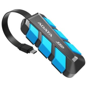 HD SOLIDO EXTERNO 2TB ADATA SC740 USB 3.2 GEN 2 TIPO C 1050 MB/S 1000 MB/S SC740-2000G-CBU NEGRO / AZUL