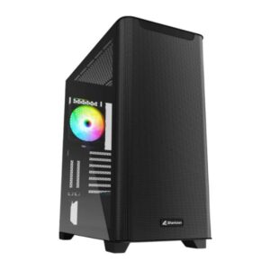 CASE RGB SHARKOON M30 MID TOWER VENTILADORES 2 DE 120MM CON VIDRIO LATERAL 4044951037940 NEGRO