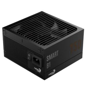 FUENTE DE PODER AEROCOOL SMART B1 750W 80 PLUS BRONZE NO MODULAR ATX ACPB-SR75FUC.71 NEGRO