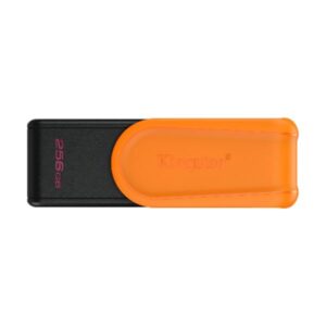 MEMORIA USB 256GB KINGSTON DATA TRAVELOR EXODIA S USB-A 3.2 GEN 1 CON TAPA GIRATORIA DTXS/256GB NEGRO/NARANJA