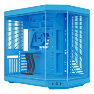 CASE GAMING HYTE Y70 MID TOWER SIN VENTILACIÓN INCLUIDA CON VIDRIO FRONTAL Y LATERAL CS-HYTE-Y70-BM AZUL