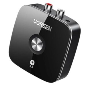 ADAPTADOR Y RECEPTOR UGREEN CM123 AUX PARA SISTEMA ESTEREO 30445 NEGRO