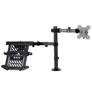 SOPORTE DE ESCRITORIO PARA MONITOR Y LAPTOP NOVA FDBM2008001C 14"-32" VESA 75X75 100X100 8KG NEGRO