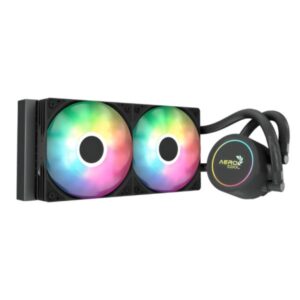 ENFRIAMIENTO LIQUIDO RGB AEROCOOL ABYSS L240R AIO 240MM LGA115X-1851/ AM5/AM4 ACLA-AB24117.11 NEGRO