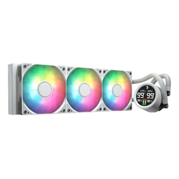 ENFRIAMIENTO LIQUIDO RGB AEROCOOL ABYSS L360R DIGI WHT AIO 360MM ACLA-AD36117.21 BLANCO