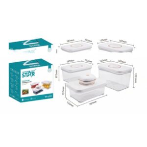 SET ELÉCTRICO DE CONSERVACIÓN AL VACIO WINNING STAR ST-6350 SILICONA / ABS BXH-1679-WST-18428 BLANCO