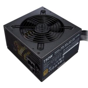 FUENTE DE PODER COOLER MASTER MWE 750 BRONZE V2 80 750W PLUS NO MODULAR ATX MPE-7501-ACAAB-US NEGRO