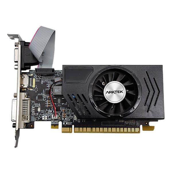 TARJETA DE VIDEO ARKTEK GEFORCE GT730 4GB 128BIT LP DDR3 700 MHZ AKN730D3S4GL1 NEGRO