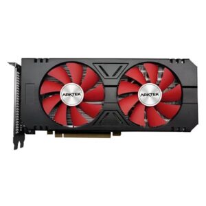 TARJETA DE VIDEO ARKTEK RX 580 8GB 256BIT DDR5 1340 MHZ AKR580D5S8GH1 NEGRO / ROJO