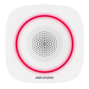 SIRENA INTERNA INALÁMBRICA HIKVISION DS-PS1-I-WB(B)/RED 433 MHZ 90-110 DB 302402667 BLANCO